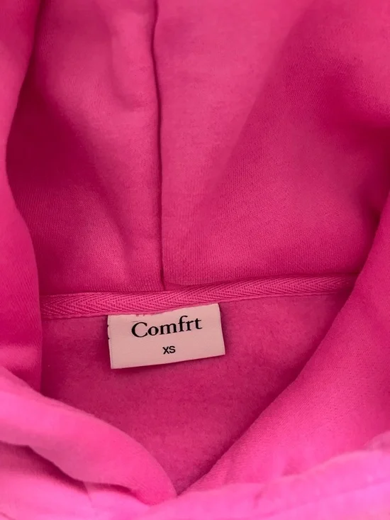 Comfort Embossed Crewneck Sweater - Pink - Picture 4 of 4